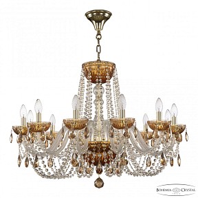 Подвесная люстра Bohemia Ivele Crystal 5402 золото арт. 5402/12/300 G Amber/M-1G K721