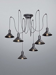 Подвесная люстра Vitaluce V4786 черный арт. V4786-1/6S