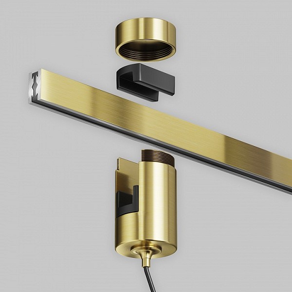 Подвесной светильник Maytoni Technical Focus Led латунь арт. TR157-1-12W3K-BS