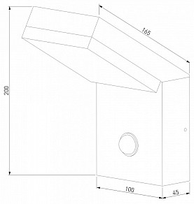 Накладной светильник Elektrostandard Sensor черный арт. 1541 TECHNO LED