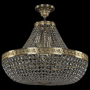 Люстра на штанге Bohemia Ivele Crystal 1911 золото арт. 19111/H1/60IV G