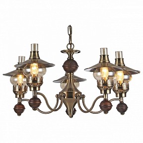 Подвесная люстра Arte Lamp Trattoria бронза арт. A5664LM-5AB
