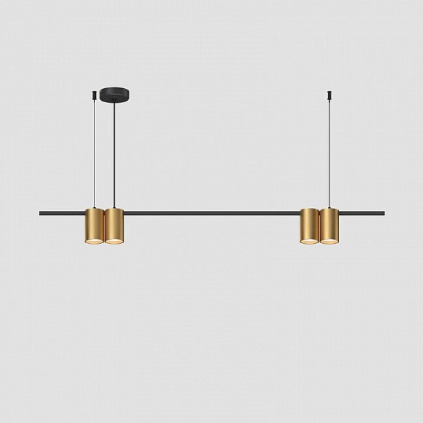 Подвесной светильник Denkirs Orbit золото арт. DK4061-BK+SG