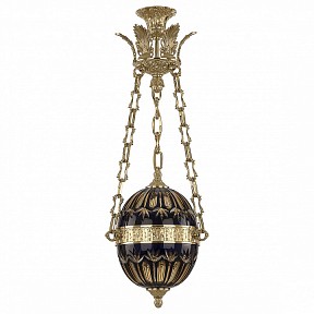 Подвесной светильник Bohemia Ivele Crystal 7100 золото арт. 71000P/20 G Amber-Blue/H-1I Y8