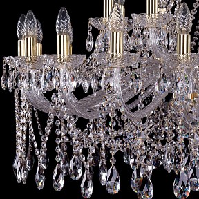Подвесная люстра Bohemia Ivele Crystal 1413 золото арт. 1413/20+10/400/G