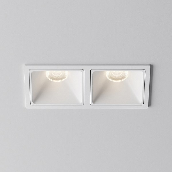 Встраиваемый светильник Maytoni Alfa LED белый арт. DL043-02-10W4K-SQ-W-1