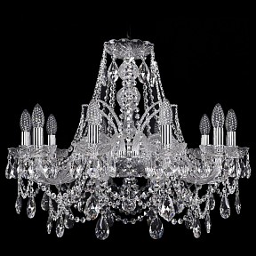 Подвесная люстра Bohemia Ivele Crystal 1411 металл арт. 1411/10/240/Ni