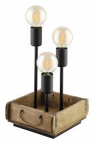 Настольная лампа декоративная Eglo Wootton коричневый арт. 43594