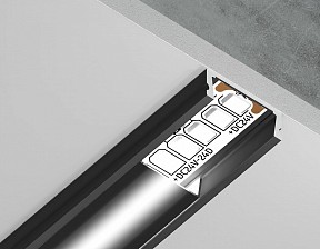 Профиль Ambrella Light GP черный арт. GP1700BK/BK
