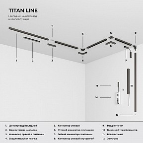 Трек Elektrostandard Line Magnetic металл арт. 85227/00