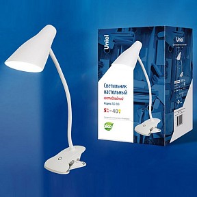 Настольная лампа офисная Uniel TLD-563 белый арт. TLD-563 White/LED/360Lm/4500K/Dimmer