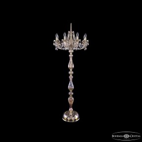Торшер Bohemia Ivele Crystal 1402 золото арт. 1402T1/8/195-160 G M801
