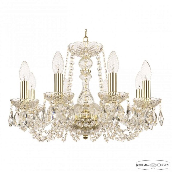 Подвесная люстра Bohemia Ivele Crystal 119 золото арт. 119/8/165 G
