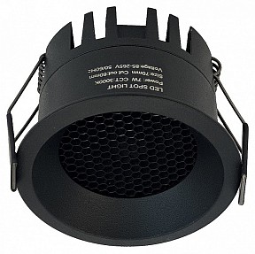 Встраиваемый светильник Wertmark WTD.O02 черный арт. WTD.O02.600.V0.07