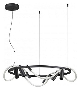 Подвесная люстра Odeon Light Corda черный арт. 4391/55L