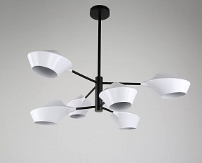 Люстра на штанге LUMINA DECO Romina черный арт. LDP 6037-6 WT+BK