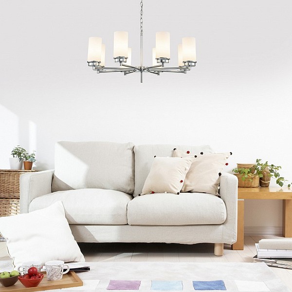 Подвесная люстра Escada Legacy серый арт. 2119/8S Chrome
