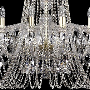 Подвесная люстра Bohemia Ivele Crystal 1402 золото арт. 1402/20/400/XL-140/G