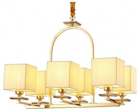 Подвесная люстра LUMINA DECO Liniano золото арт. LDP 17100-6 GD
