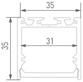 Профиль DesignLed LS белый арт. 00-00010366