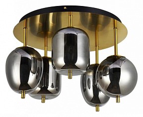 Потолочная люстра Arte Lamp Freddie коричневый арт. A2231PL-5PB