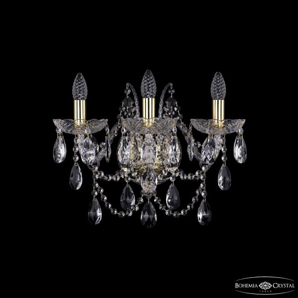 Бра Bohemia Ivele Crystal 1411 золото арт. 1411B/3/160/XL G