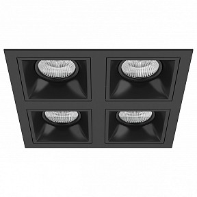 Встраиваемый светильник Lightstar Domino черный арт. D54707070707