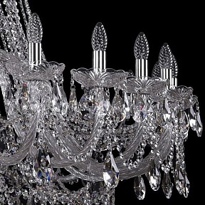 Подвесная люстра Bohemia Ivele Crystal 1411 металл арт. 1411/24/530/XL-163/Ni