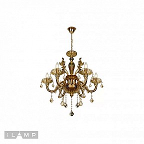 Подвесная люстра iLamp Asia бронза арт. 81069-6 BR
