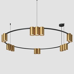 Подвесная люстра Denkirs Orbit золото арт. DK4067-BK+SG