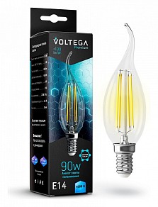 Лампа светодиодная Voltega Candle wind 9W Graphene  арт. 7133