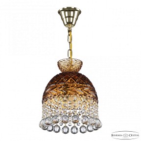 Подвесная люстра Bohemia Ivele Crystal 5478 золото арт. 5478/22 G Amber/M-1F Balls