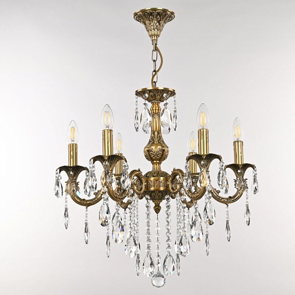 Подвесная люстра Bohemia Ivele Crystal AL7901 золото арт. AL79101/6/175 B FP