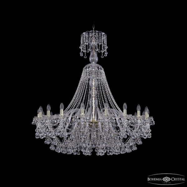 Подвесная люстра Bohemia Ivele Crystal 1409 золото арт. 1409/20/460/XL-136 G