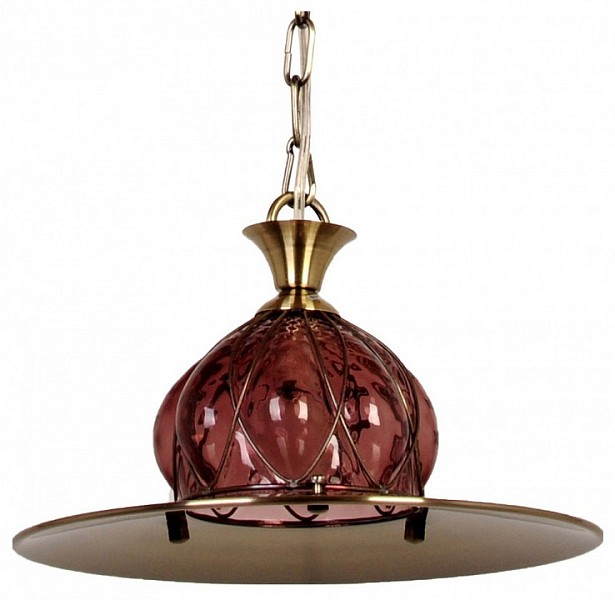 Подвесной светильник Abrasax Cornelia бронза арт. 2232/1(purple)