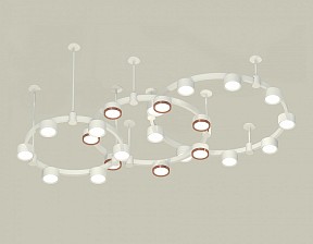 Подвесная люстра Ambrella Light XR белый арт. XR92212200