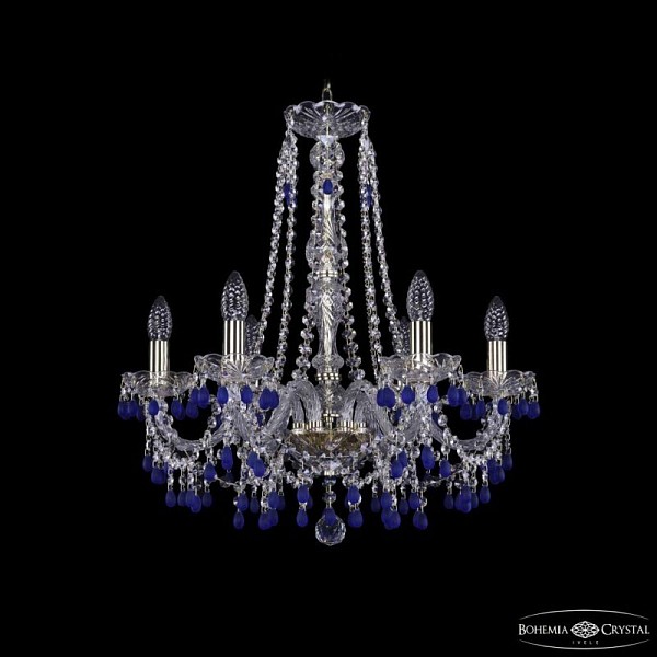 Подвесная люстра Bohemia Ivele Crystal 1410 золото арт. 1410/6/195/h-60 G V3001
