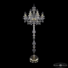 Торшер Bohemia Ivele Crystal 1411 золото арт. 1411T1/8+4/195-170 G