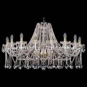 Подвесная люстра Bohemia Ivele Crystal 1413 золото арт. 1413/18/400/G