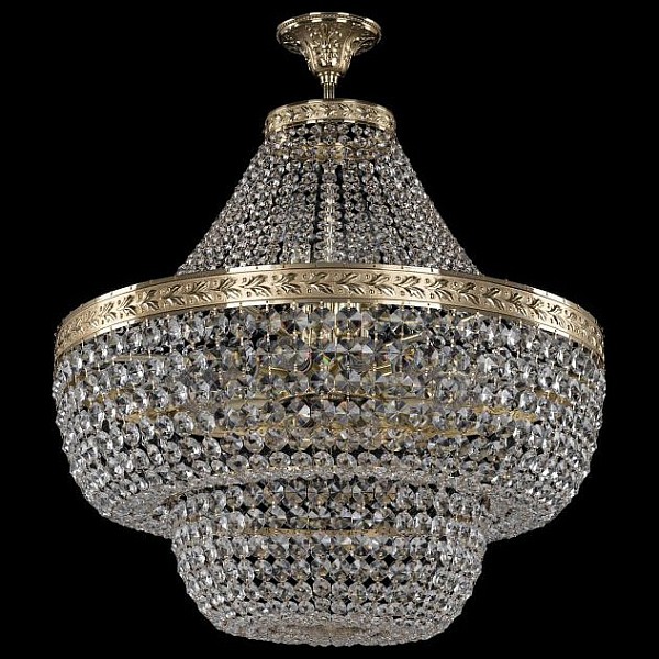 Светильник на штанге Bohemia Ivele Crystal 1910 золото арт. 19101/H1/60IV G