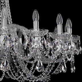 Подвесная люстра Bohemia Ivele Crystal 1402 металл арт. 1402/18/400/Ni