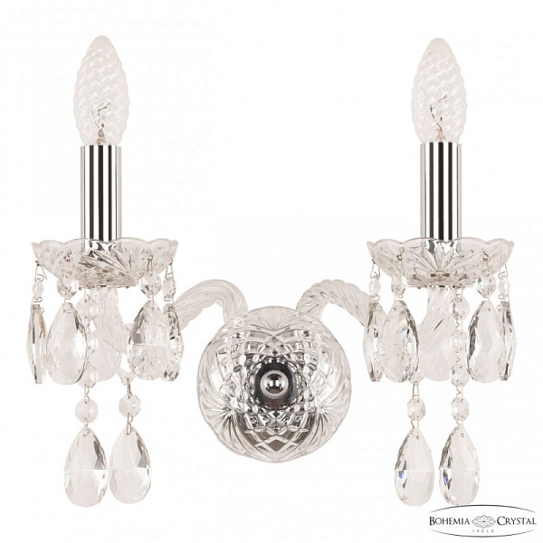 Бра Bohemia Ivele Crystal 107 никель арт. 107B/2/141 Ni