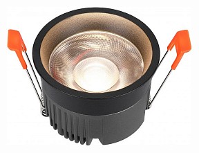 Встраиваемый светильник iLedex Technical Mars черный арт. 112-12W-D80-3000K-24DG-BK