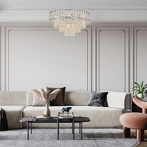 Люстра на штанге Arte Milano Sorrento-6109 хром арт. 376109/9/300/570 CR