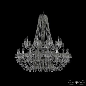 Подвесная люстра Bohemia Ivele Crystal 1410 никель арт. 1410/20+10/400/2d Ni V0300
