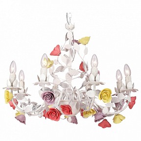 Подвесная люстра Lucia Tucci Fiori di rose яркие арт. Fiori di rose 185.8