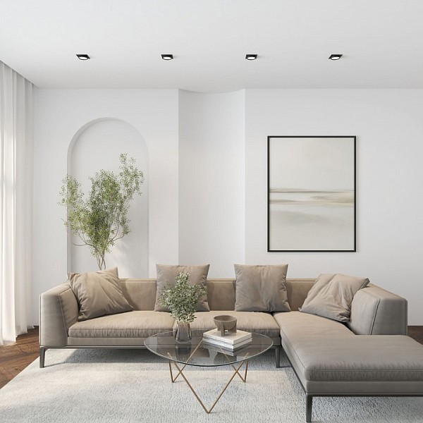 Встраиваемый светильник Denkirs FLAT черный арт. DK2091-BK