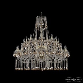 Подвесная люстра Bohemia Ivele Crystal 1413 золото арт. 1413/20+10+5/400/2d G K721