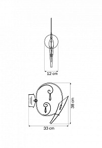 Бра Lightstar Scarabeo металл арт. 755614