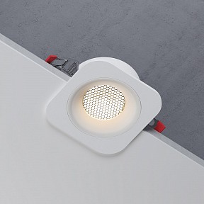Встраиваемый светильник Elektrostandard Tetro белый арт. 15276/LED
